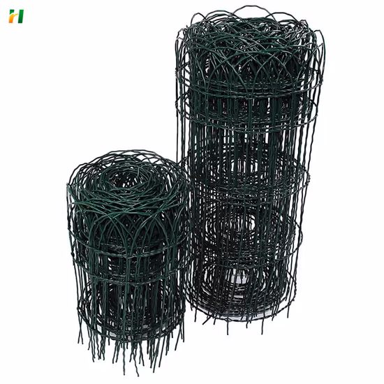 Cerca de borda de jardim com revestimento de PVC verde cerca de borda de gramado